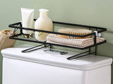 Toilet Shelf Thickening Waterproof Large Capacity Nail Free Installation Iron Over Toilet Bathroom V1294-YM0512-3112220079012