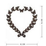 Flutter Of Butterflies As Heart Wall Art 48cm V637-03821BTF