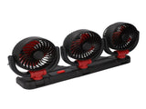 3 Heads Cooling Fan with Phone Holder Powerful Airflow Portable Electric Fan for Car Truck Stable V1294-YM0901-3113250083012