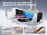 Airbrush Spray Booth, Dual Fans, 545 x 475 x 370 mm, Portable Hobby Airbrush Paint Spray Booth Kit V952-PBSPQFW56D491KUC3001V3