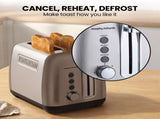 Morphy Richards Equip Kettle and Toaster Set Brushed Stainless Steel 1L Jug Kettle & 2 Slice To MREQ-1LKT-2STS