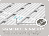Shower mat - 40*68 cm - Non-slip shower mat - Bath mat - with suction cups and drainage holes V1188-MS101-03011-1