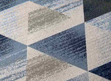 200x300cm Large Floor Blue Triangle Rug Modern Area Carpet for Bedroom & Lounge V63-838341
