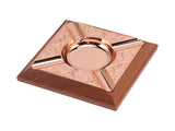 Engraved Print Cigar Ashtray Plated Vintage Practical Household Cigarette Ashtray for Home Copper V1294-YM0521-3117230006111