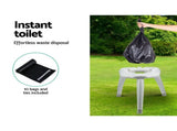 Weisshorn Portable Folding Toilet Camping Outdoor Caravan Plastic Bag CAMP-TOILET-EPOT-HL-GR