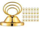 24 Pcs Gold Table Number Holders Wire Picture Holder Small Size Table Card Holders Tabletop Metal V1370-AZ4-01071