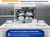 W10518394 Dishwasher Heating Element Replacement or Whirlpool Kenmore Maytag Amana Dishwashers, V1259-DP01-F-315