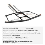 Driveway Drag, 76.57" Width Tow Behind Drag Harrow, Q235 Steel Driveway Grader with Adjustable Bars, V952-QYPQYP74INCH4BO1ZV0