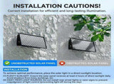 Solar Powered Outdoor Wall Light with Triple-Sided Glow, 5 Lighting Modes, Dusk-to-Dawn Auto On/Off, V1341-ZY-HFQCMN29-12PCS-WARMWHITE