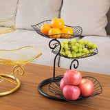 Nordic Style 3 Tier Fruit Basket Modern Multi Layer Fruit Snack Storage Basket for Living Room V1294-YM0717-3118220186212