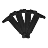 Adjustable Height Black Bed Support Legs Locking Mechanism for Furniture Stability, 1 Set V1192-AZ-W-24782