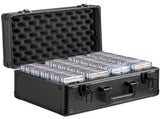 Graded Card Storage Box, 4 Slots, Graded Sports Cards Holder Carrying Case with Key Lock Foam V952-FJKSNHYCSKK9N54I7V0