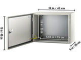 NEMA Steel Enclosure, 16 x 16 x 8'' NEMA 4X Steel Electrical Box, IP66 Waterproof & Dustproof, V952-DQXJSTCFS40X40X20V0