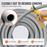 19.1 mm Flexible Electrical Conduit, 30.5 m, PVC Liquid-Tight Conduit Non-Metallic with 5 Straight V952-PVCYMDQDG34IIP87TV0