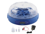 Egg Incubator 6 Eggs 15W Blue with Automatic Turner Egg Candler Display Temperature Control Poultry V1294-YM0901-3111230303813