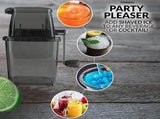 Manual Rotary Ice Crusher for tails Slush Smoothies 1.25L Chrome Plated Gray V1263-JX-8026