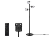 Emitto 3-Light LED Floor Lamp Dimmable Tree Lamp Remote Adjustable Living Room LI0596-BK-3-AU