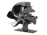 Stove 6 Blades Fireplace Heat Powered Fast Wind Circulation Half Moon Pattern Thermoeletric V1294-YM0706-3114230120011