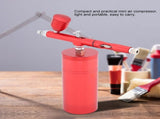 0.3mm Mini Air Compressor Spray Airbrush Set 7CC Capacity V1294-YM0727-JY13721