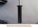 Black Wall Mount Holder with Quiet for Home Gym and Fitness Equipment Storage V1369-AZ3-W-19373