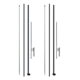 Feather Flag Pole Kit, 2 Packs Swooper Flag Pole 12.7 ft, Sign Flag Poles for Business Advertising V952-QGYMQJGZ34M24YJ92V0