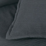 Bianca Hallston Charcoal Pre-Washed Cotton Quilt Cover Set Queen V442-BCA-QUILTCS-HALLSTON-CHARCOAL-QS