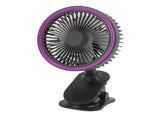 Fan with Clamp Quiet 360 Degree Rotation Rechargeable USB Portable Fan for Desk Bedside Dark Gray V1294-YM0901-3113250077512