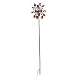 Solar Wind Spinners Multi Color LED Lights Garden Wind Catcher Windmill for Courtyard V1294-YM0715-3111210460711