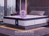 Levitex 35CM Single Mattresses Gel Memory Foam and 7-Zone Ergonomic Pocket Spring, Anti-Roll MATTRESS-F-OMNI-35-S
