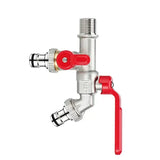 Frost-proof water tap- Outdoor tap with double outlets, leak-resistant use, frost protection, V1189-LC-LY-00051