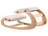 Ergonomic Kneeling Chair, Wooden Posture Knee Chair with Adjustable Thick Foam Cushions & Solid Wood V952-JYKGYMBSBDLWFBRDG001V0