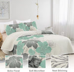 Radiant Quilted Coverlet and Pillowcases Set: Envelop Your Bed in Elegance - Queen size V745-MAC080163Q13U