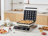 Mini Dutch Pancake Maker, 25PCS 43mm Diameter Dorayaki Baker Machine, 1700W Commercial Electric V952-SYJBJDP25KF07JF6PV3