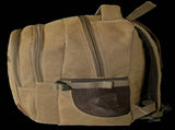 FIB Washed Canvas Backpack Bag in Khaki V563-A1206C-KHAKI
