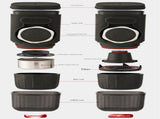 Portable Hand-Press Espresso Maker - Compact Capsule & Powder Coffee Machine V888-ELOSUNG28277