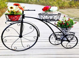 3-Tier Iron Bicycle Plant Stand Rack Tricycle Planter V178-66787