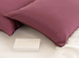 SILK PILLOW CASE TWIN PACK - SIZE 51X76CM - Malaga Wine ABM-10002253