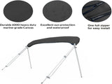 Black 600D Marine Grade Bimini Top Boot Cover, UVResistant Waterproof Oxford Storage Bag for 34 V1188-MS-901-003-3