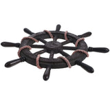Marine Nautical Wall Decoration Wooden Ship Wheel Wall Hanging Wood 1 Pcs V1369-AZ3-W-17158