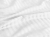 KENSINGTON 1200TC COTTON SHEET SET IN STRIPE-DOUBLE - WHITE ABM-202128