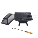 Wallaroo Outdoor Fire Pit for BBQ, Grilling, Cooking, Camping Portable FPT-HP04