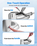 VEVOR Commercial Ice Crusher 100KG/H Electric Snow Cone Maker Shaved Ice Silver V952-SBJJGKYS220B670I5001V3