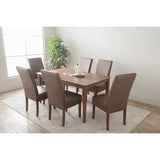 Mesi Dining Chair x2 - Cocoa Legs Mocha Colour Vinyl Upholstery V656-241346