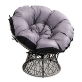 Gardeon Outdoor Chairs Outdoor Furniture Papasan Chair Wicker Patio Garden Grey ODF-PAPASAN-CH-GE