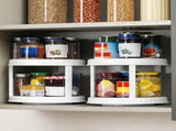 1 Pack 2 Tier Acrylic Clear Lazy Susan, 9.25inch Pcak 10inch Plastic Susan V1259-DP01-A-4598