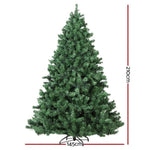 Jingle Jollys Christmas Tree 2.1M Xmas Tree Decorations 3000 LEDs 8 Light Mode XM-TR-FULL-7FT-LED