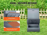 Hog Feeder 2.2 Bushel Metal Double Door Pig Feeder Feeding up to 5 Hogs V952-SCWSQDMZWSQ1WLRJ5V0