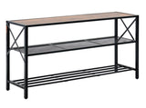 Narrow Console Sofa 106 cm Behind Couch 3-Tier Long Entryway Table and Skinny Hallway V952-BSXGZDCK39418RBBZV0