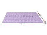 Giselle 8cm Memory Foam Mattress Topper Lavender Infused Bamboo Cover 7-Zone Queen MATTRESS-TOP-7Z-8LA-Q