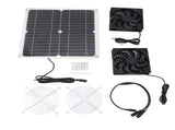 12W 12V Solar Panel Powered Fan Efficient Energy Conversion Solar Panel Dual Fan Kit V1294-YM0706-3111230187511